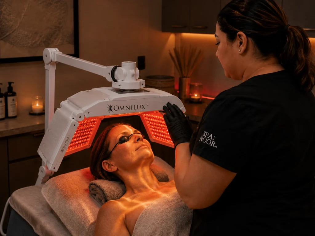 LED Light Therapy acne and redness treatments